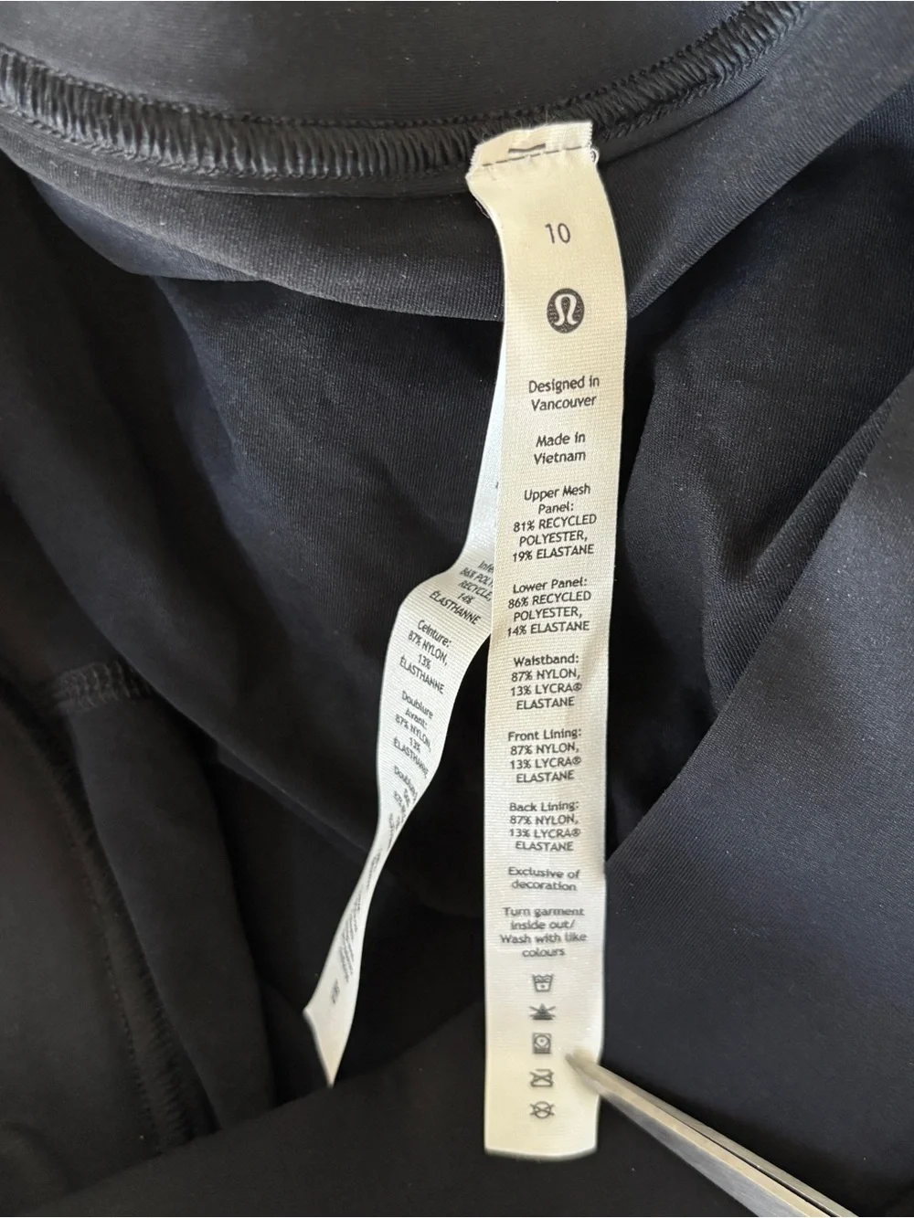 Lululemon Women’s Black Tiered Asymmetrical Pleated Tennis Skirt Size 10